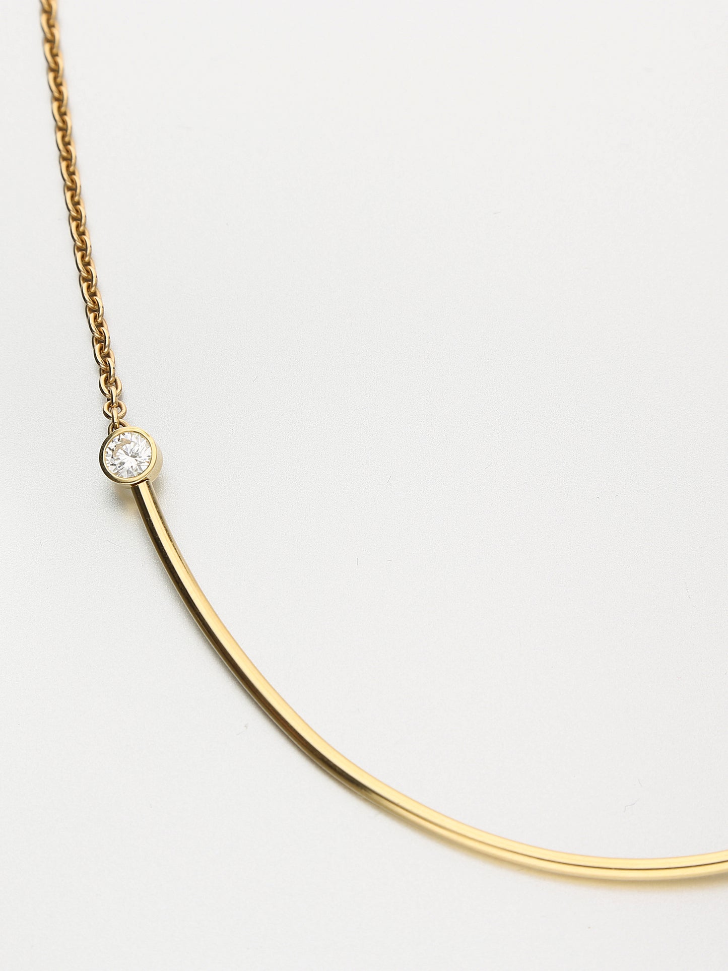 Abacus wave necklace, Brilliant diamond