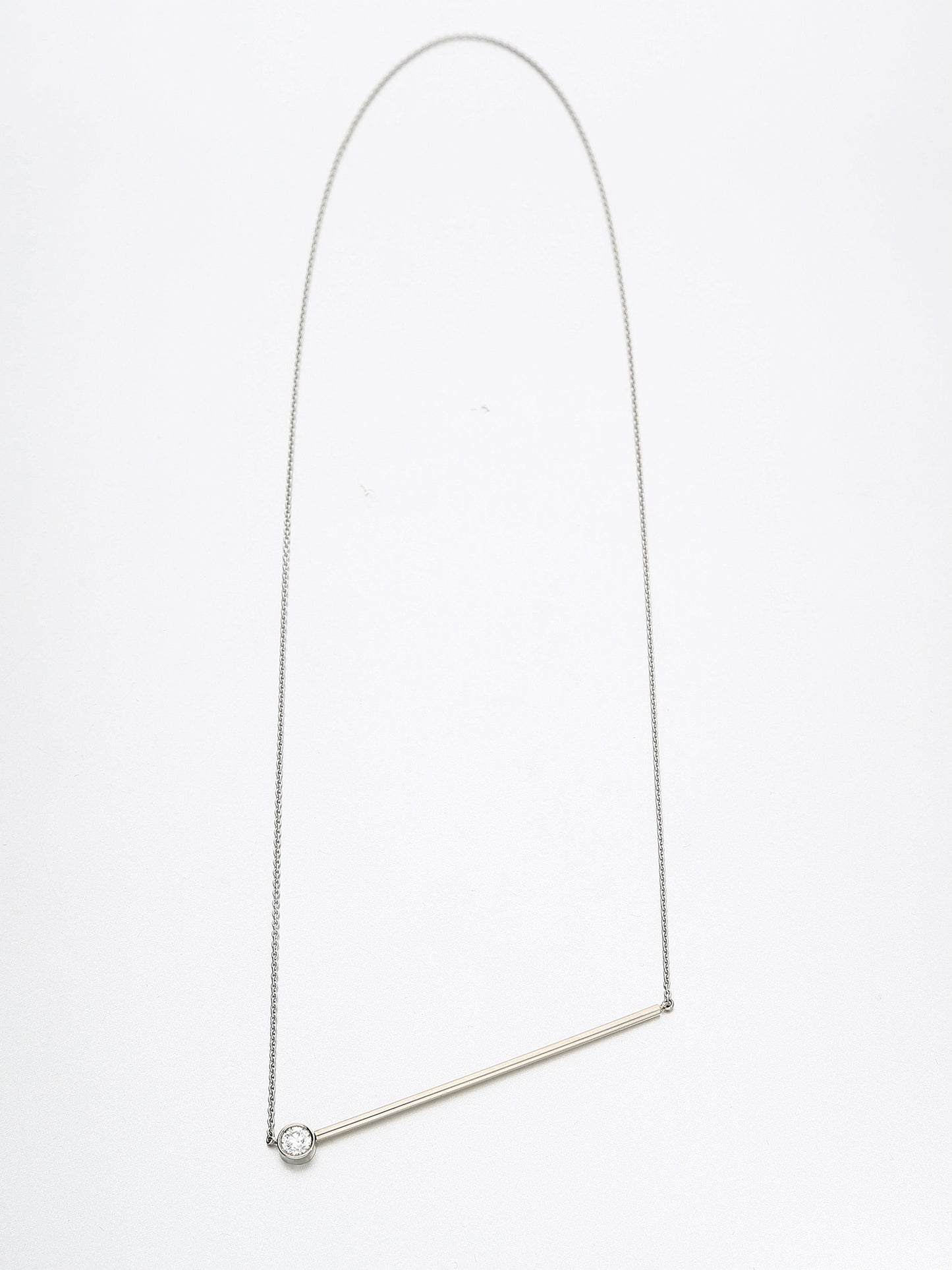 Abacus large brilliant diamond Necklace, White gold