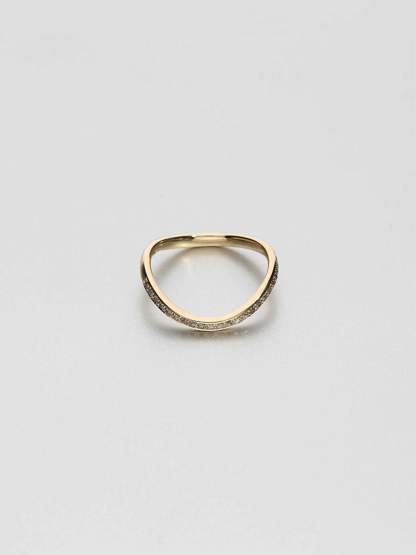 Fine Eternity wave (half set), Rose gold Cognac