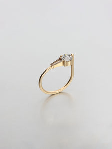 Ada IV, Rose gold Cognac Baguette