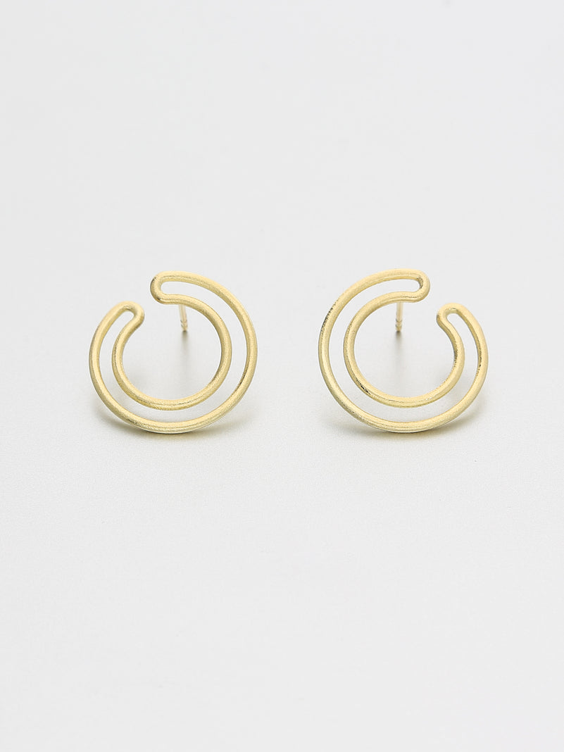 Cirque Earrings Small, Yellow gold