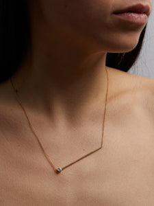 Abacus medium brilliant diamond Necklace, Yellow gold
