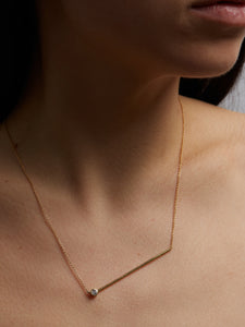 Abacus medium brilliant diamond Necklace, Yellow gold