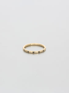 Fine Double Skip, Rose gold Black