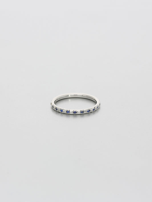 Fine Single Skip, Platinum Sapphires