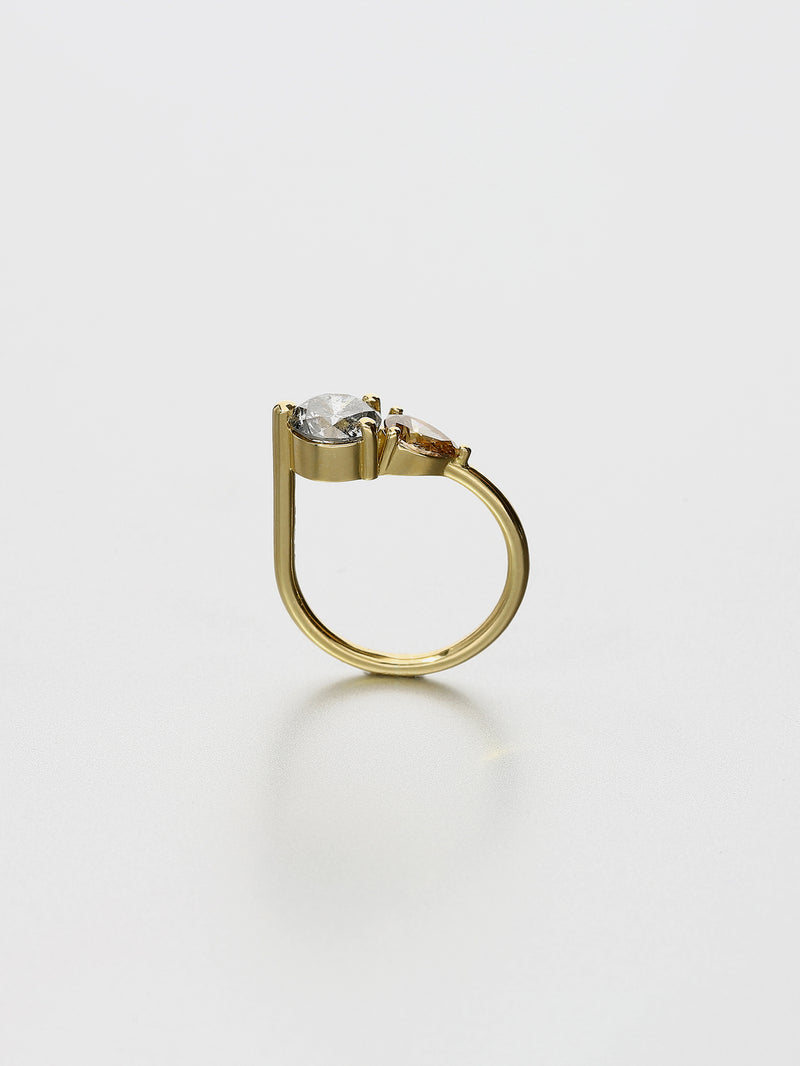 Ada V, Yellow gold, Salt and Pepper