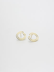 Cirque Earrings Small, Yellow gold