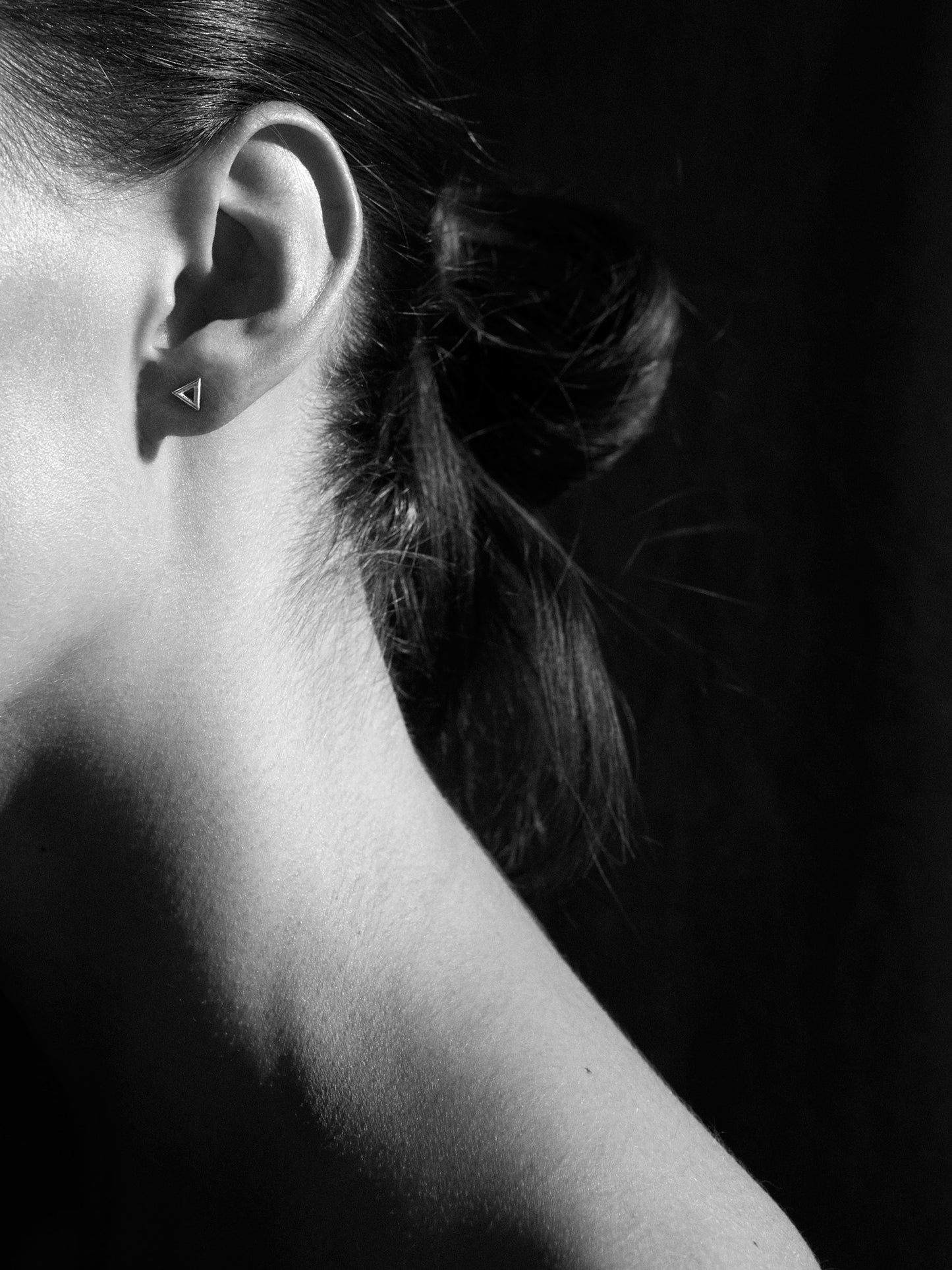 Vertex Stud Earrings, Rose gold 1