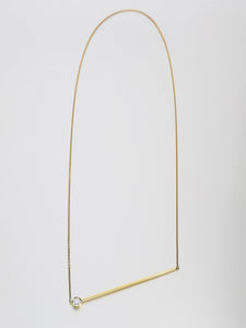 Abacus large brilliant diamond Necklace, Yellow gold