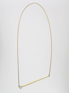 Abacus medium brilliant diamond Necklace, Yellow gold