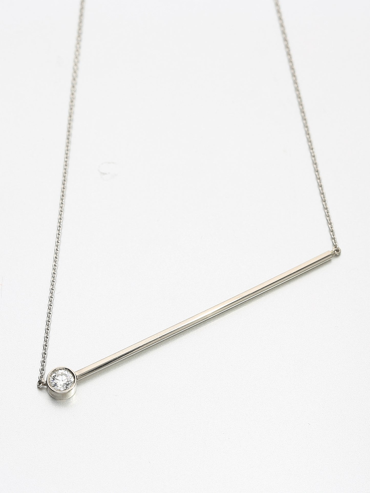 Abacus large brilliant diamond Necklace, White gold