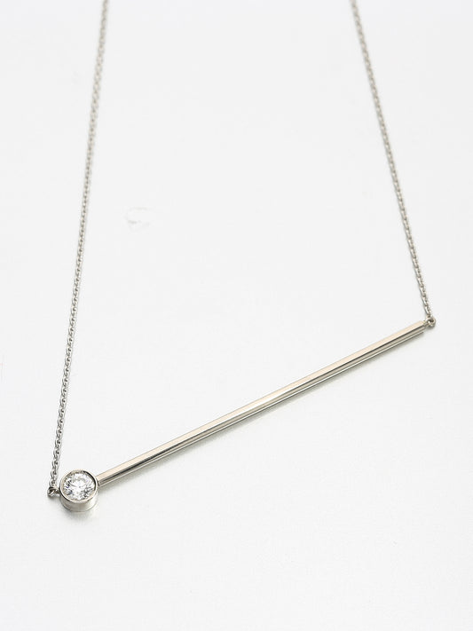 Abacus large brilliant diamond Necklace, White gold