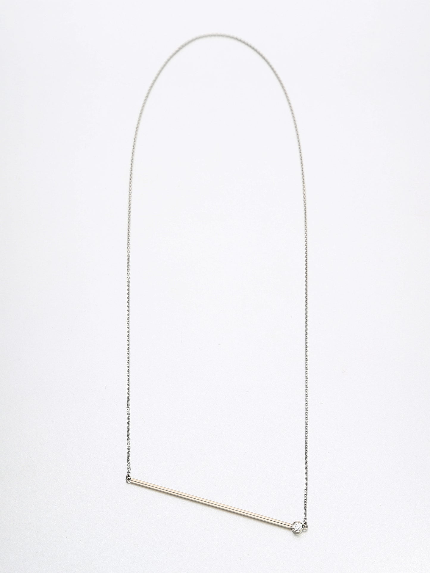 Abacus small brilliant diamond Necklace, White gold