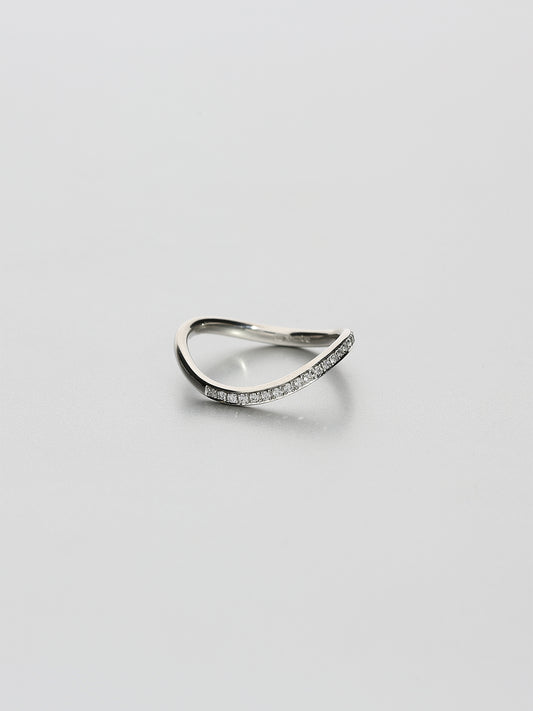 Fine Eternity wave (half set), platinum