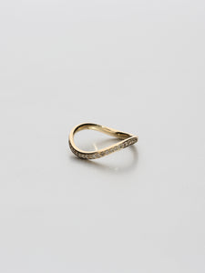Fine Eternity wave (half set), Rose gold Cognac