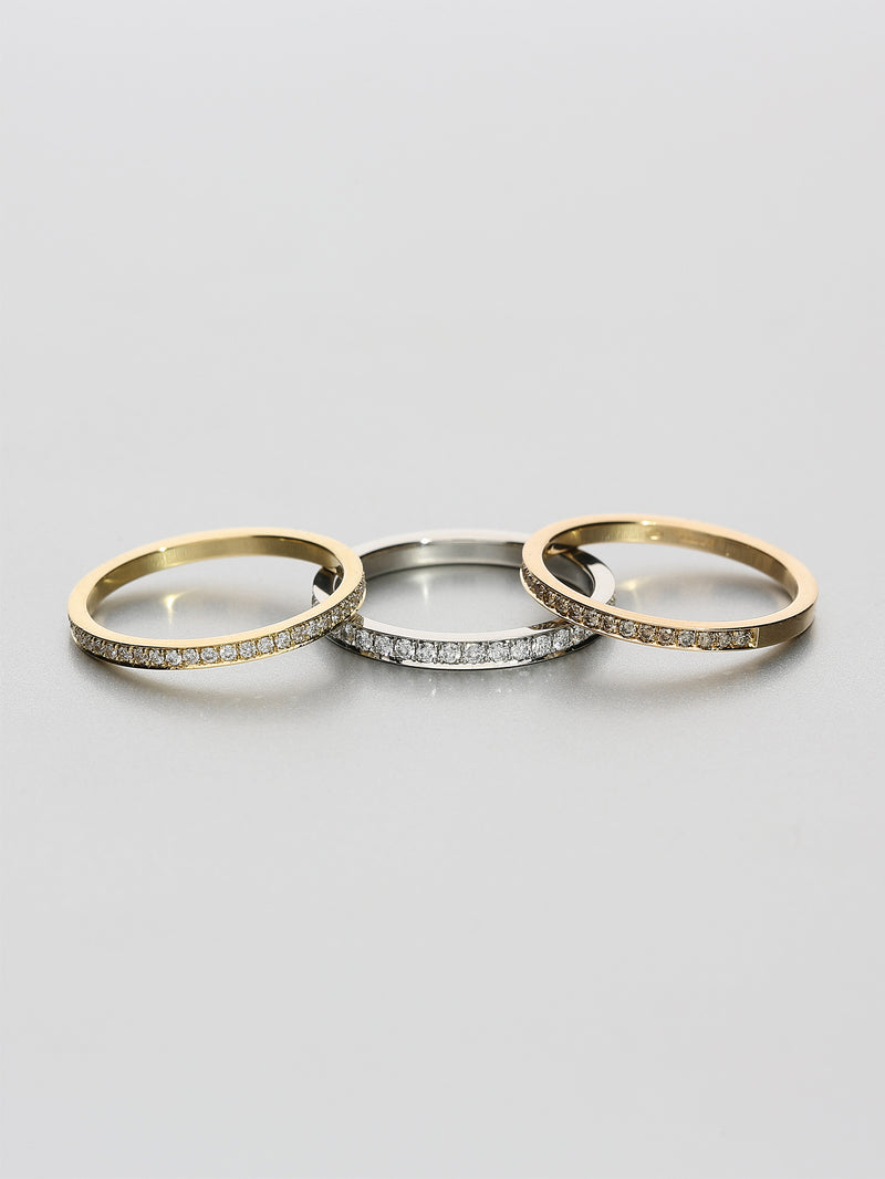 Fine Eternity square, Yellow gold