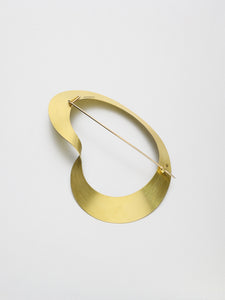 Moebius Brooch, Yellow gold