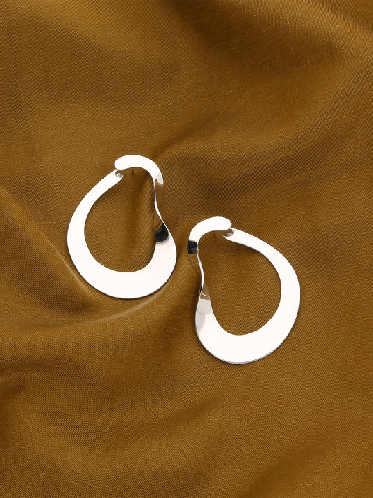 Moebius Earrings, I Silver