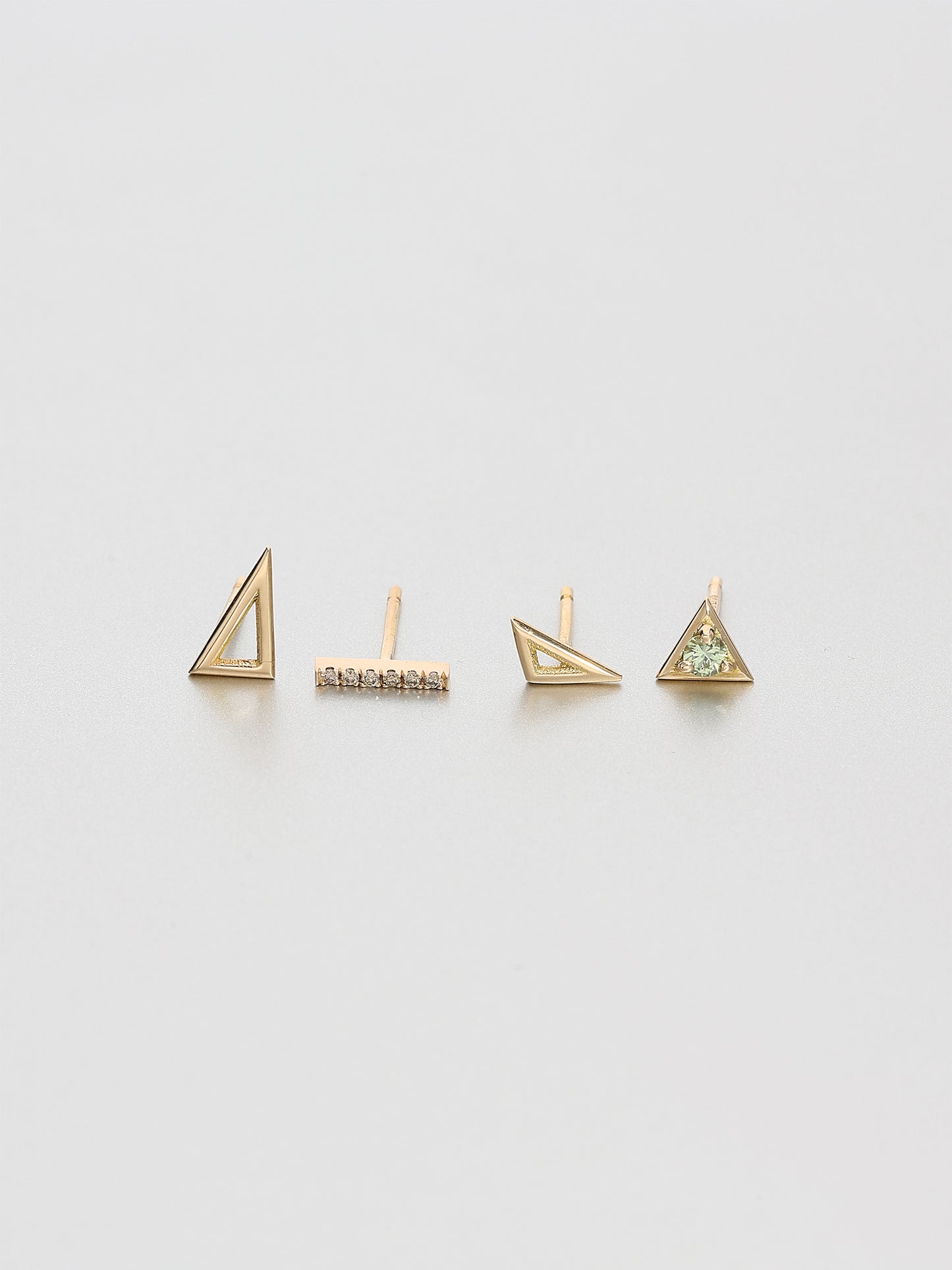 Vertex Stud Earrings, Rose gold 3