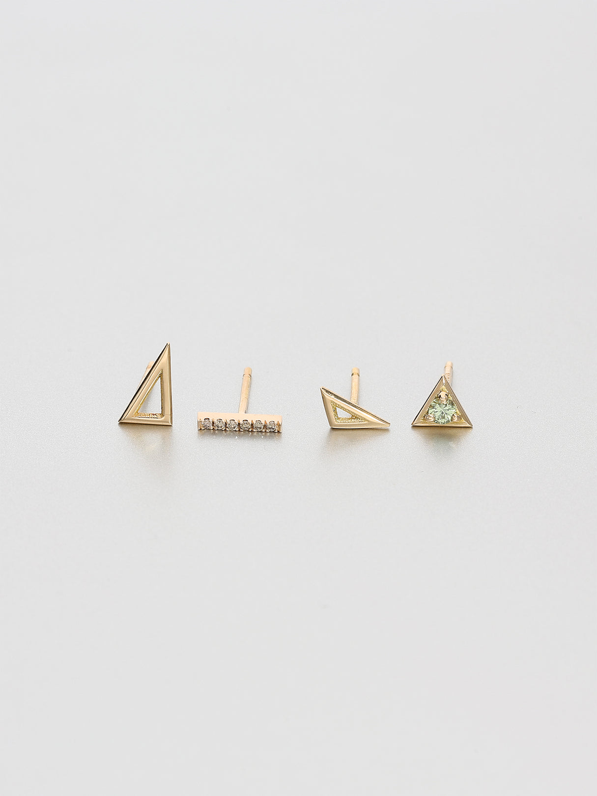 Vertex Stud Earrings, Rose gold 3