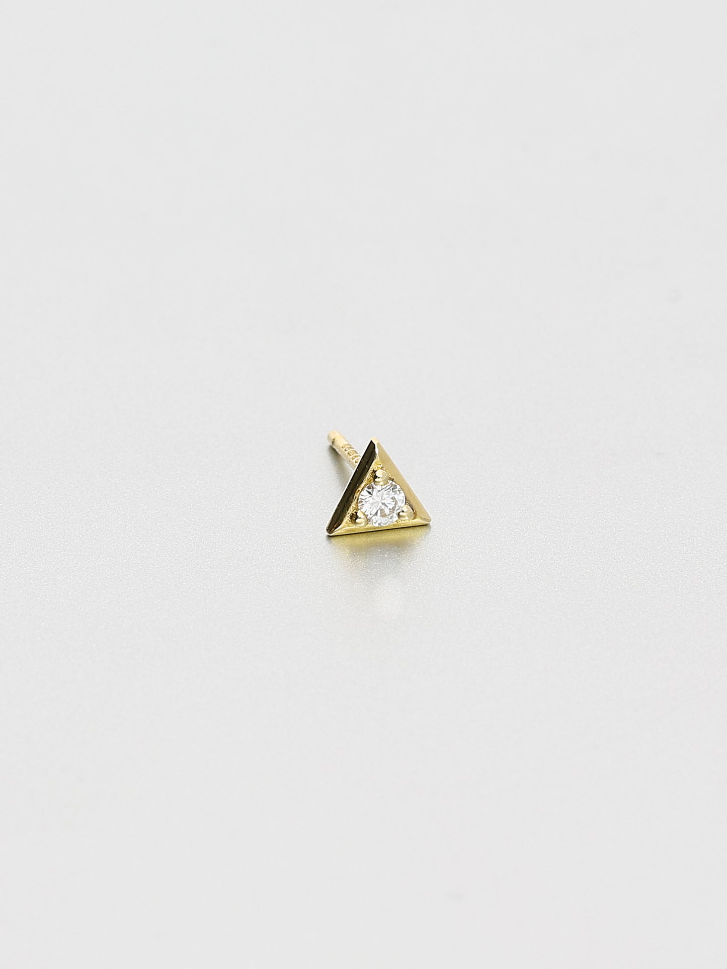 Vertex Stud Earrings, Yellow gold 1