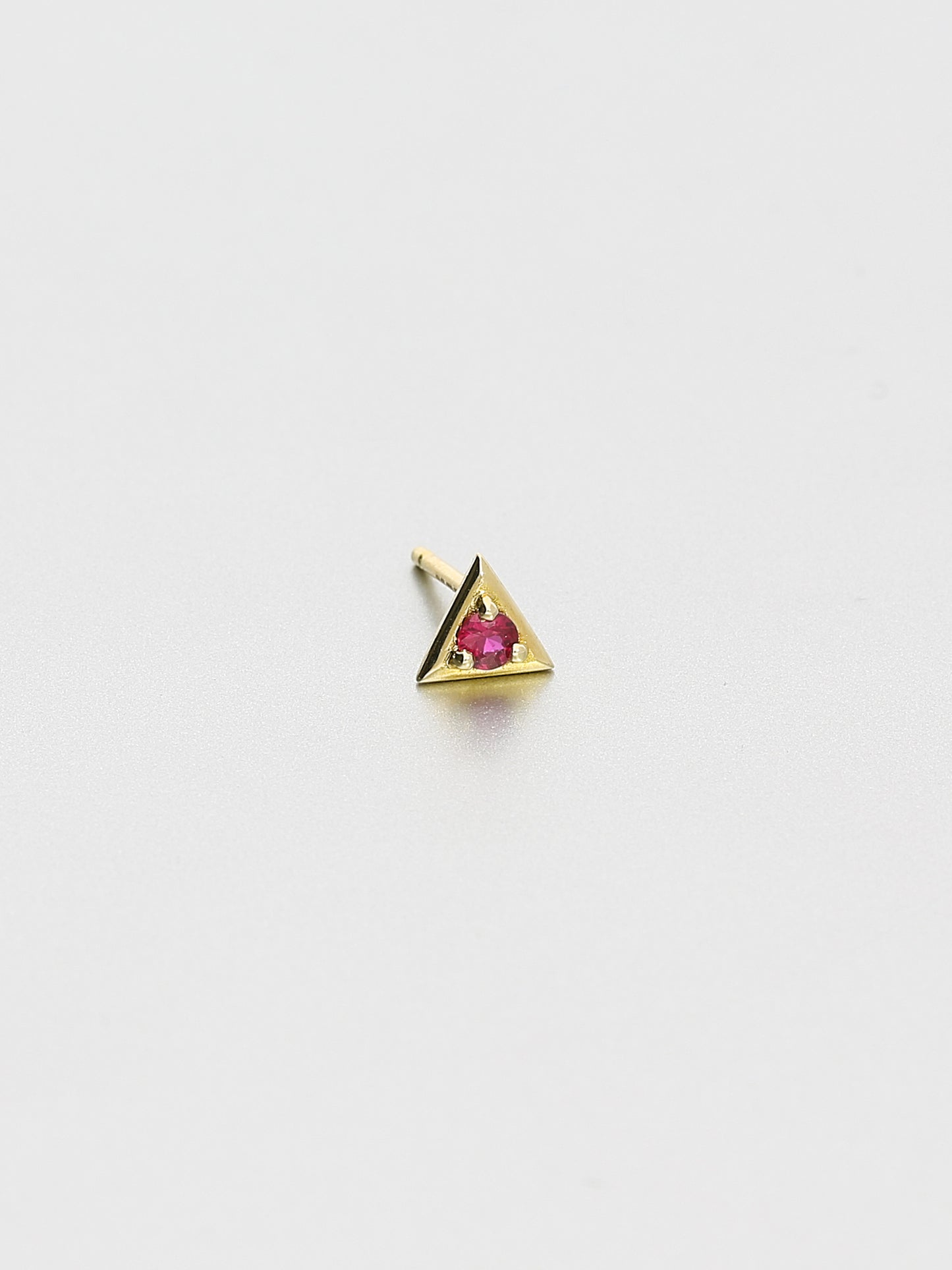 Vertex Stud Earrings, Yellow gold 1