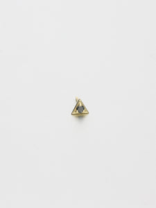 Vertex Stud Earrings, Yellow gold 2