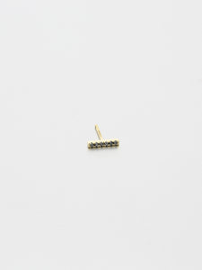 Vertex Stud Earrings, Yellow gold 2
