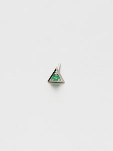 Vertex Stud Earrings, White gold 1