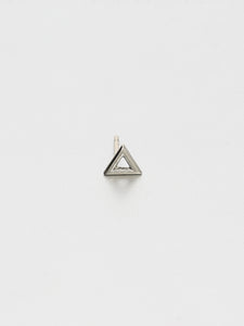 Vertex Stud Earrings, White gold 1